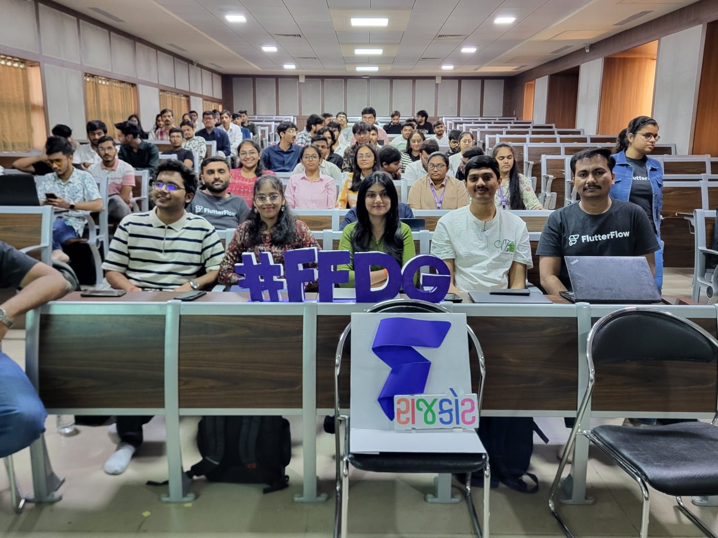 FFDG Rajkot participants gathered for a FlutterFlow community session