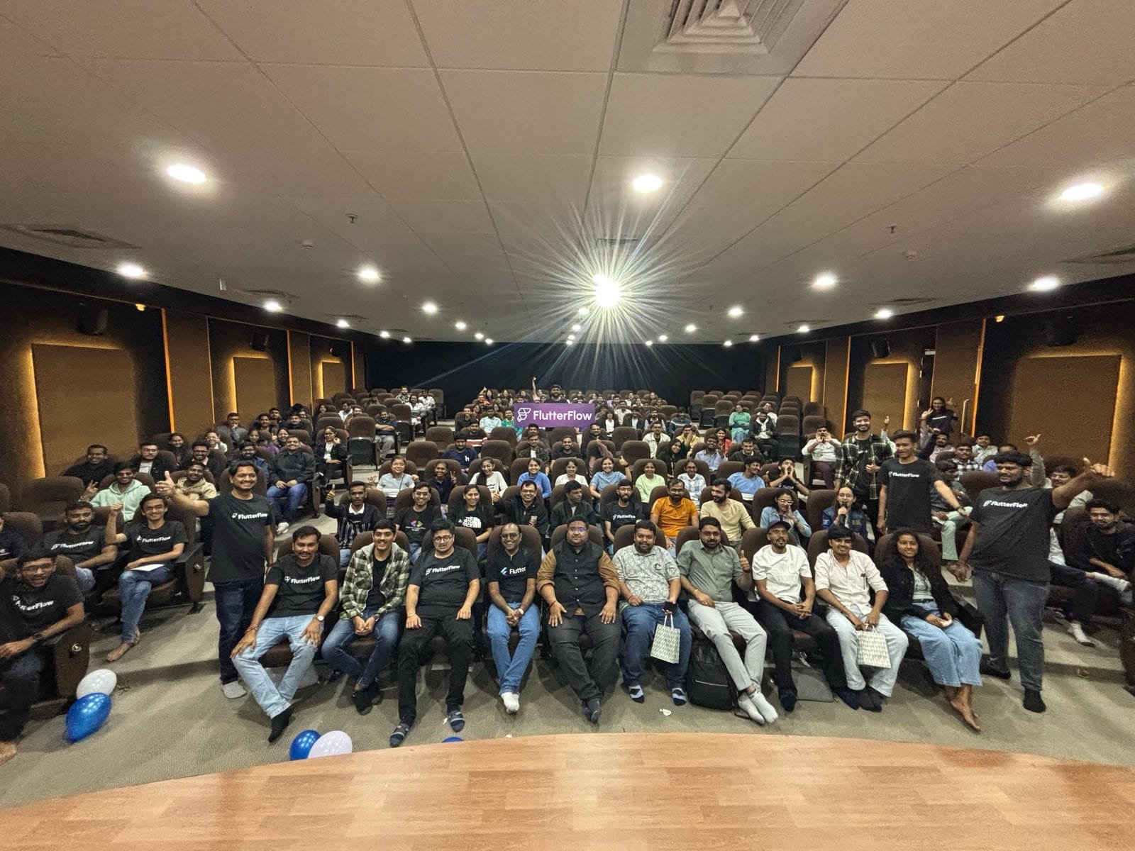Members of the FlutterFlow developer community gathered for a community event