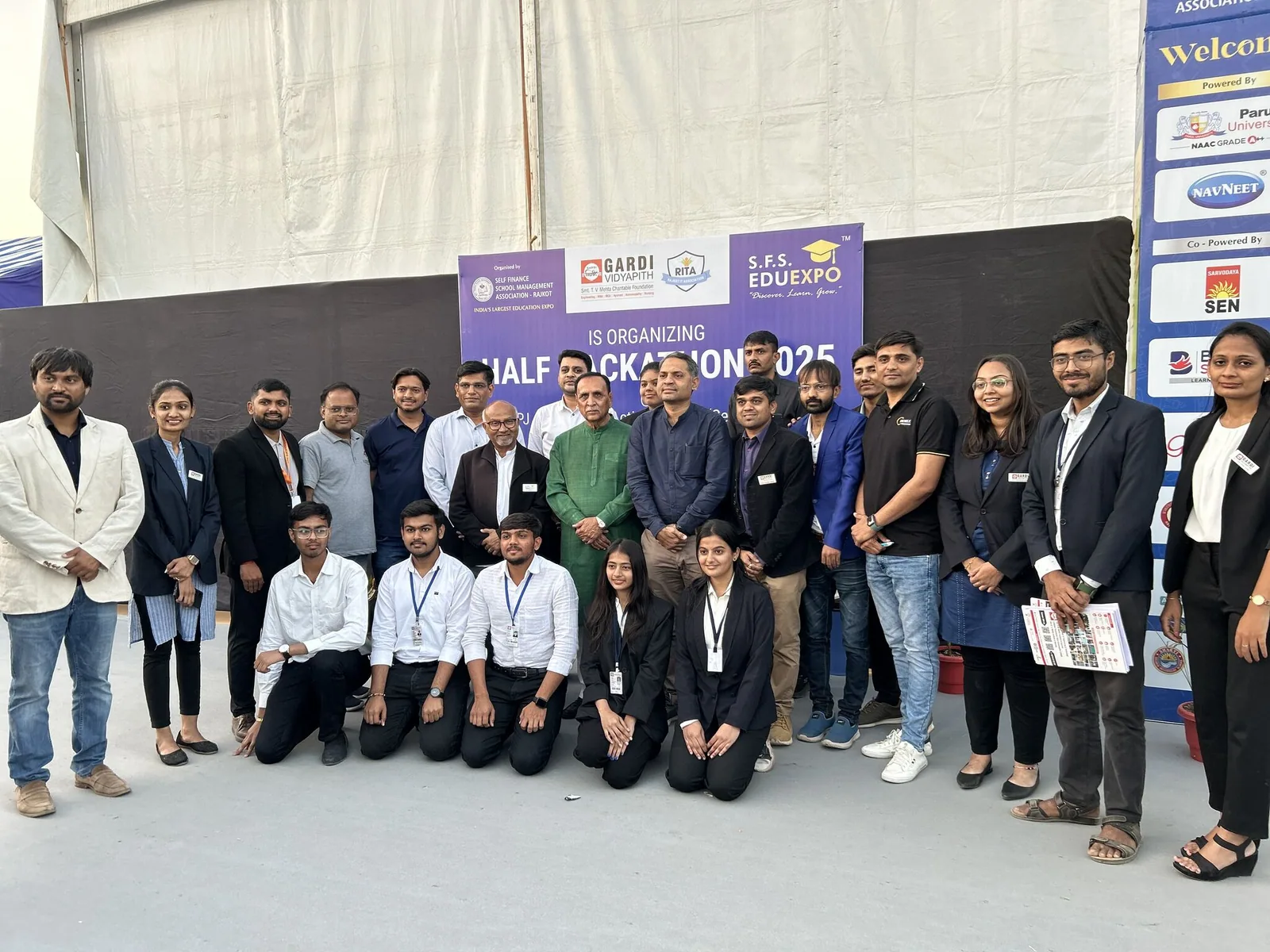 Organisers and contributors gathered at SFS Eduexpo